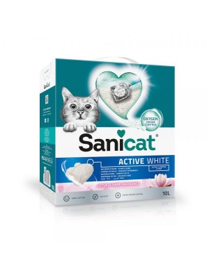 Posip za mačke Sanicat Active White Lotus 10L